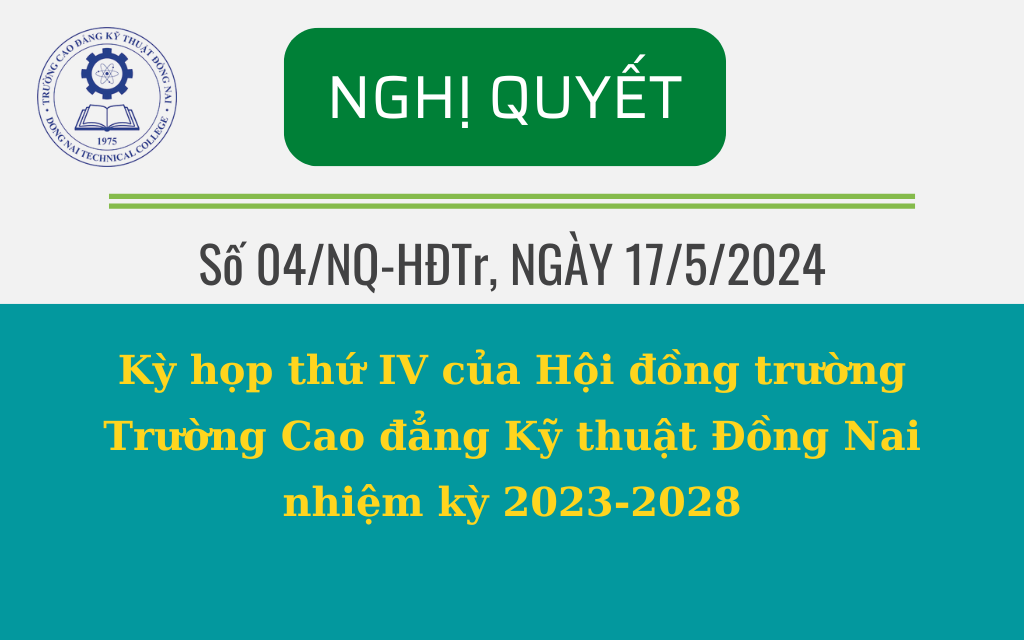 Nghị quyết - Kỳ họp thứ IV của Hội đồng trường